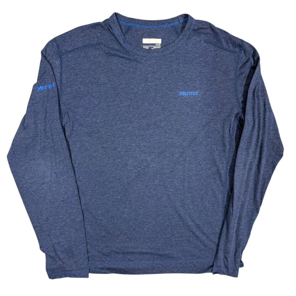 Marmot Long Sleeve Shirt Lightweight Blue Medium